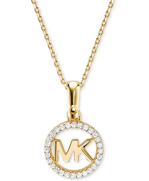 michael kors necklace price|Michael Kors sterling silver necklace.